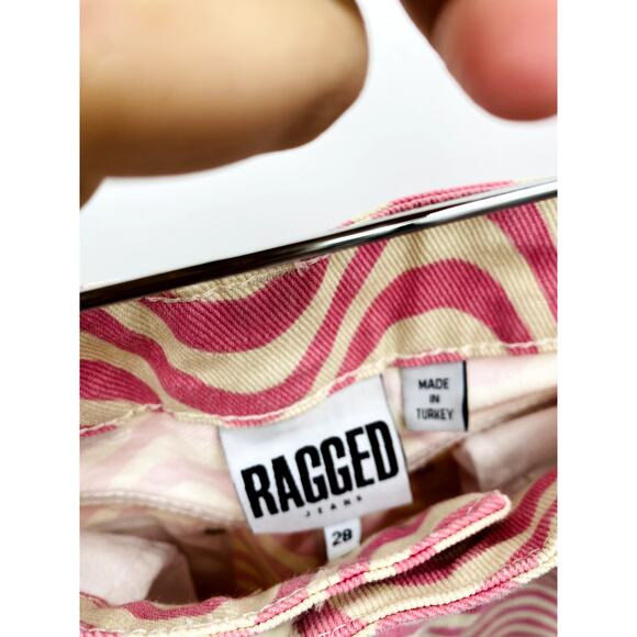 The Ragged Priest Pink Dopamine pattern Straight Leg Jeans - Picture 6 of 7